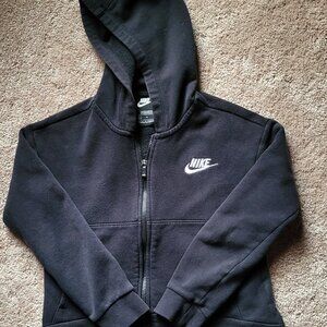 Boys Black Nike hoodie size medium